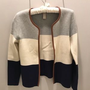 Banana Republic tri-color sweater